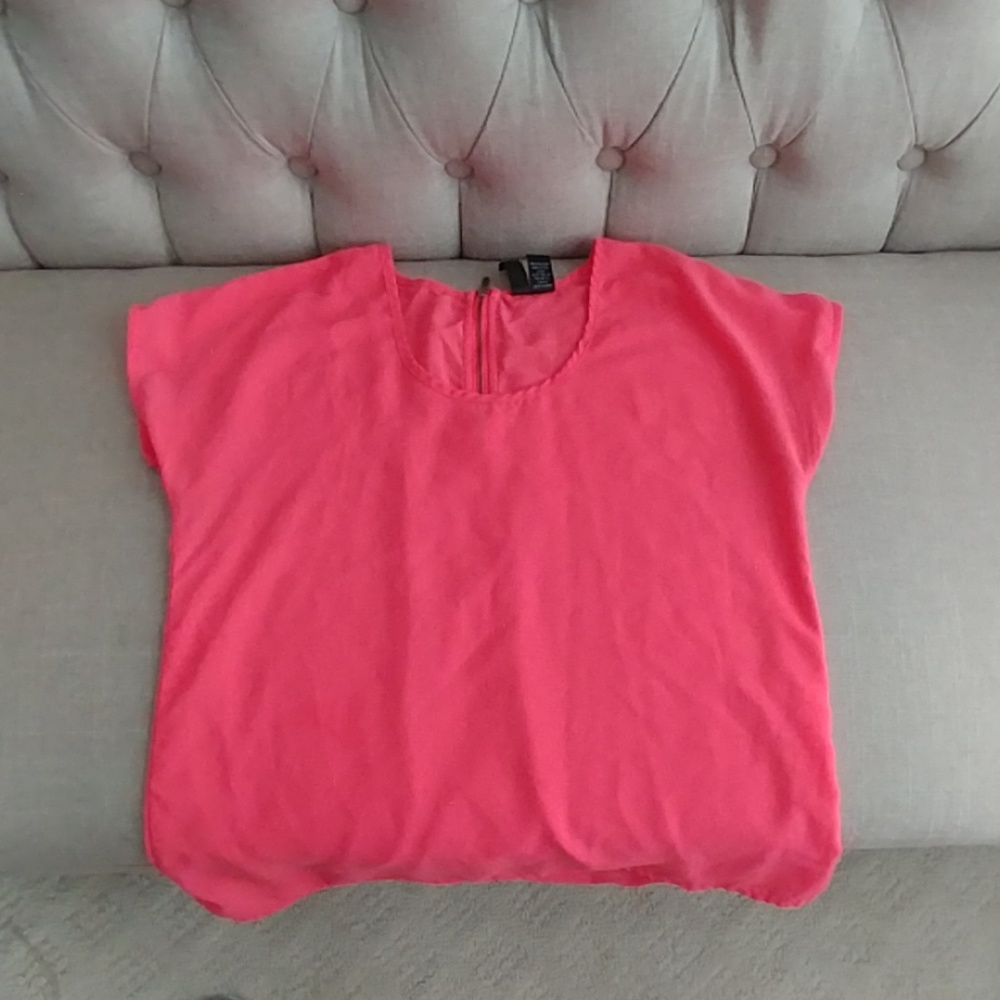 Hot pink blouse
